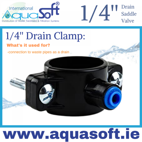 1/4'' Inch Drain Saddle Valve