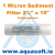 1 Micron Sediment filter 2½" x 10" Spun Polypropylene 